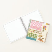 Hintergrund für Girly Retro-Bücher niedlich Notizblock (Innenseite)