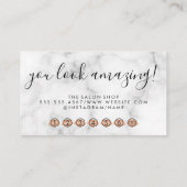 Hintergrund für Glitzer-Mischung | Eyelash Treuekarte (Rückseite)