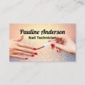 Hintergrund für Glitzer-Mischung | Manicure Nail p Treuekarte (Vorderseite)