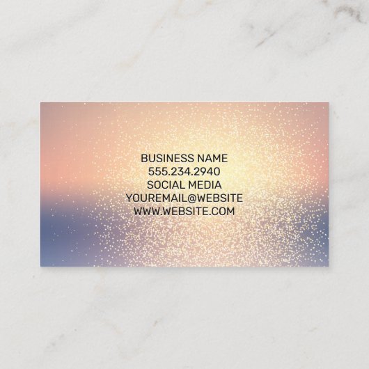 Hintergrund für Glitzer-Mischung Visitenkarte (Rückseite)