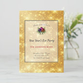 Hintergrund für Gold Einladung (Stehend Vorderseite)