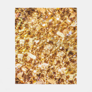 Hintergrund für Gold-Glitzer Fleecedecke