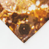 Hintergrund für Gold-Glitzer Fleecedecke (Ecke)