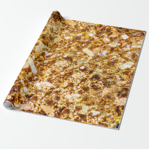 Hintergrund für Gold-Glitzer Geschenkpapier