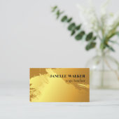 Hintergrund für Gold-Pinsel Visitenkarte (Stehend Vorderseite)