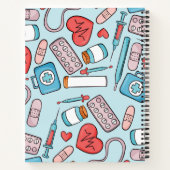 Hintergrund für grafisch wiederholtes Muster im Nu Notizblock (Rückseite)