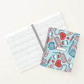 Hintergrund für grafisch wiederholtes Muster im Nu Notizblock (Innenseite)