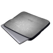 Hintergrund für graue Grunge Musik und benutzerdef Laptopschutzhülle (Vorne Knopf)