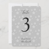 Hintergrund für graue Sterne | TISCHNUMMERN (Vorderseite)