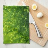 Hintergrund für grüne Blätter Geschirrtuch (Viertel Falte)