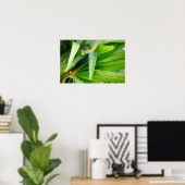 Hintergrund für grüne Blätter Poster (Heimbüro)