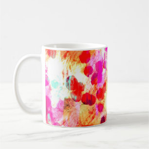 Hintergrund für Grunge-Farbpunkte Kaffeetasse