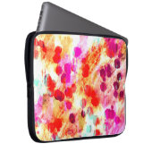 Hintergrund für Grunge-Farbpunkte Laptopschutzhülle (Vorne Rechts)