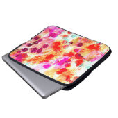 Hintergrund für Grunge-Farbpunkte Laptopschutzhülle (Vorne Knopf)
