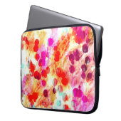 Hintergrund für Grunge-Farbpunkte Laptopschutzhülle (Vorderseite Links)