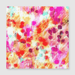 Hintergrund für Grunge-Farbpunkte Magnetkarte