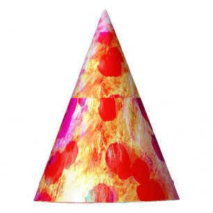 Hintergrund für Grunge-Farbpunkte Partyhütchen