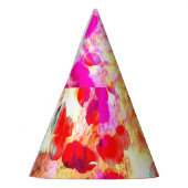 Hintergrund für Grunge-Farbpunkte Partyhütchen (Links)