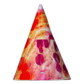 Hintergrund für Grunge-Farbpunkte Partyhütchen (Rechts)