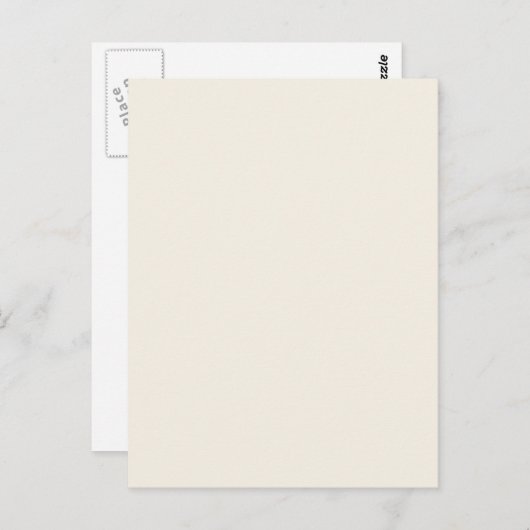 Hintergrund für helle Elfenbeinbeige mit solidem T Postkarte (Vorne/Hinten)