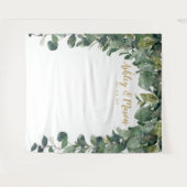 Hintergrund für Hochzeiten - Eukalyptus - Foto Wandteppich (Vorderseite (Horizontal))