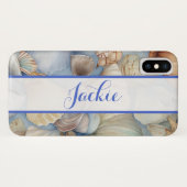 Hintergrund für hübsche Muscheln Case-Mate iPhone Hülle (Rückseite (Horizontal))