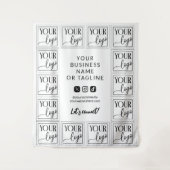 Hintergrund für Ihre Logos und Social Media Wandteppich (Vorderseite)