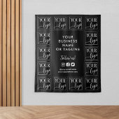 Hintergrund für Ihre Logos und sozialen Medien Wandteppich