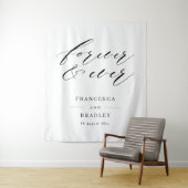 Hintergrund für immer und immer Hochzeitsfeier Wandteppich (Beispiel)