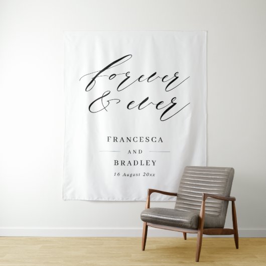 Hintergrund für immer und immer Hochzeitsfeier Wandteppich (Beispiel)