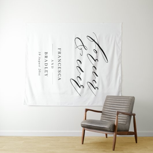 Hintergrund für immer und immer Hochzeitsfeier Wandteppich (Beispiel (Horizontal))