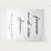 Hintergrund für immer und immer Hochzeitsstift Fot Wandteppich (Vorderseite (Horizontal))