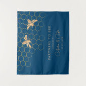 Hintergrund für Indizes und Honeycomb Bee Polterab Wandteppich (Vorderseite)