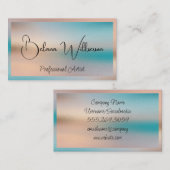 Hintergrund für irisierende Glastextur Visitenkarte (Vorne/Hinten)