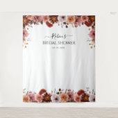 Hintergrund für jedes Ereignis - Blush und Burgund Wandteppich (Vorderseite)