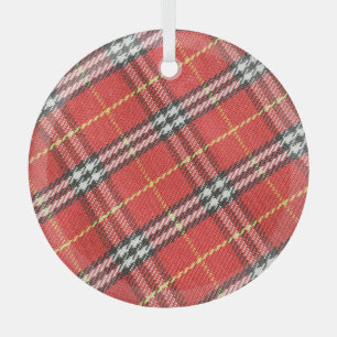 Hintergrund für klassische Tartan-Textur Ornament Aus Glas