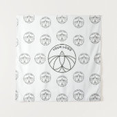 Hintergrund für kleine Unternehmen mit weißem, ben Wandteppich (Vorderseite (Horizontal))