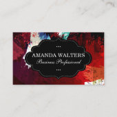 Hintergrund für künstlerische Pinselstriche Visitenkarte (Vorderseite)