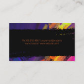 Hintergrund für künstlerische Pinselstriche Visitenkarte (Rückseite)