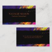 Hintergrund für künstlerische Pinselstriche Visitenkarte (Vorne/Hinten)