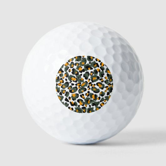 Hintergrund für Leopard-Tierdrucke Golfball (Vorderseite)