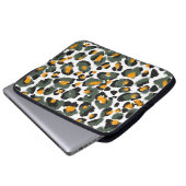 Hintergrund für Leopard-Tierdrucke Laptopschutzhülle (Vorne Knopf)