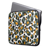 Hintergrund für Leopard-Tierdrucke Laptopschutzhülle (Vorderseite Links)