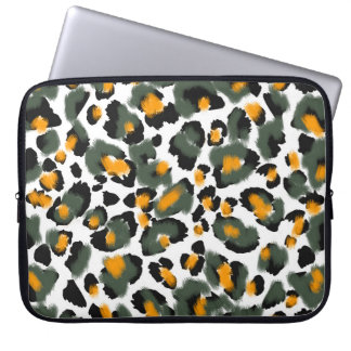 Hintergrund für Leopard-Tierdrucke Laptopschutzhülle