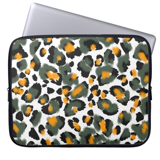 Hintergrund für Leopard-Tierdrucke Laptopschutzhülle (Vorderseite)