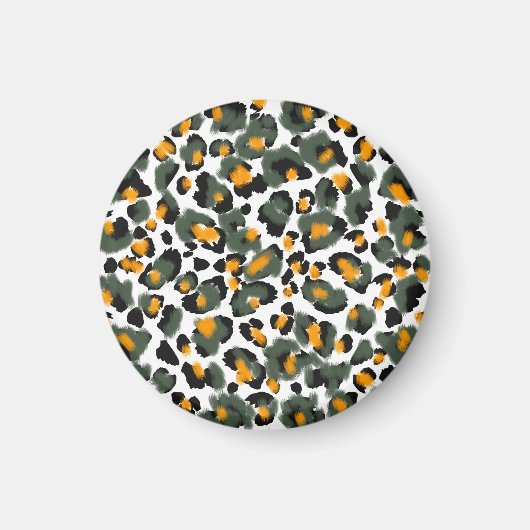 Hintergrund für Leopard-Tierdrucke Magnet (Vorne)