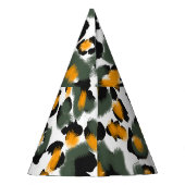 Hintergrund für Leopard-Tierdrucke Partyhütchen (Rückseite)