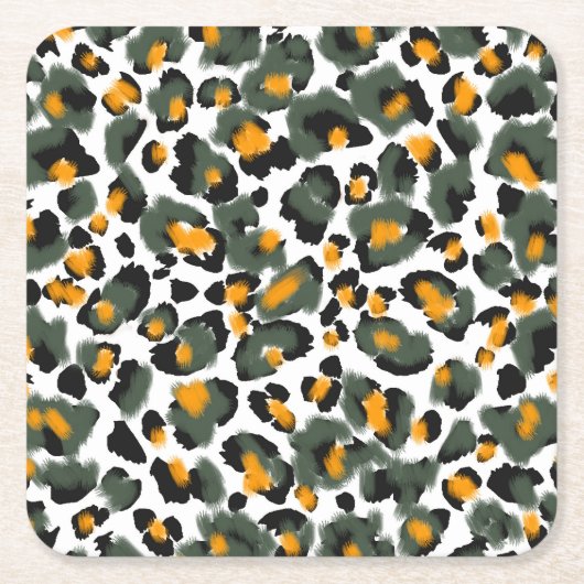 Hintergrund für Leopard-Tierdrucke Rechteckiger Pappuntersetzer (Vorderseite)