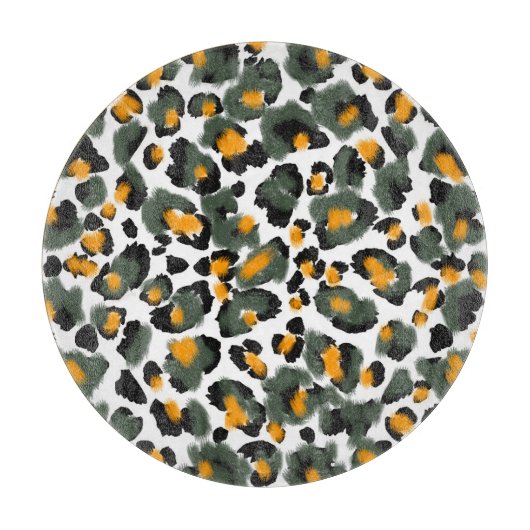 Hintergrund für Leopard-Tierdrucke Schneidebrett (Vorderseite)