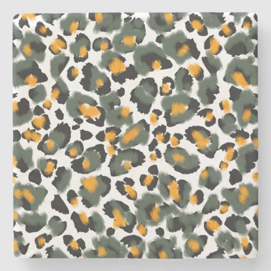 Hintergrund für Leopard-Tierdrucke Steinuntersetzer (Vorderseite)